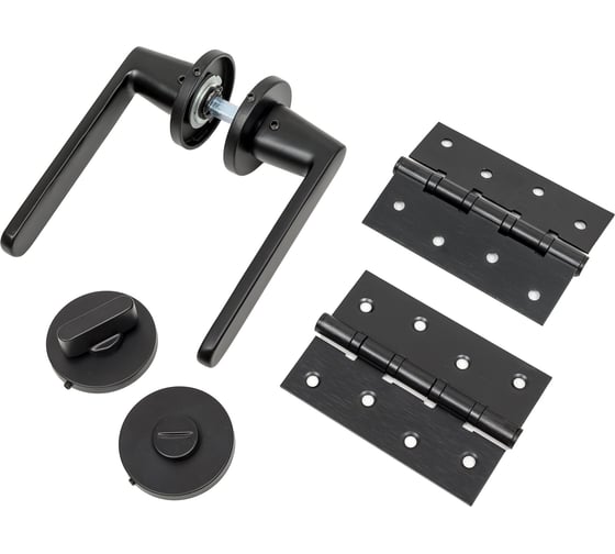 Дверная ручка PUERTO Фрапе, серия SLIM, черный INAL 545-06 slim B