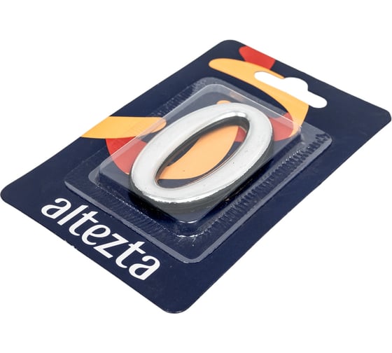 Дверная цифра Левша "0" ALTEZTA хром У4-9090.Х