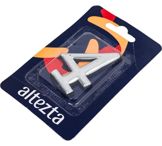 Дверная цифра Левша "4" ALTEZTA хром У4-9094.Х