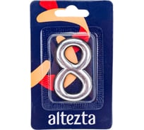 Дверная цифра Левша "8" ALTEZTA хром У4-9098.Х
