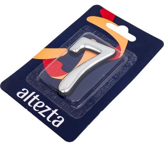 Дверная цифра Левша "7" ALTEZTA хром У4-9097.Х