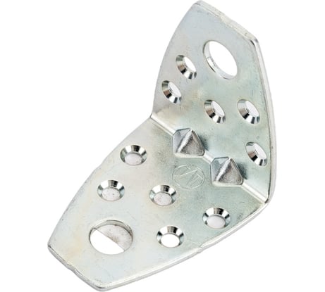 Крепёжный уголок ООО Металлист 50х50х40х2 мм, усиленный цинк (с зенковкой) 530305040-010