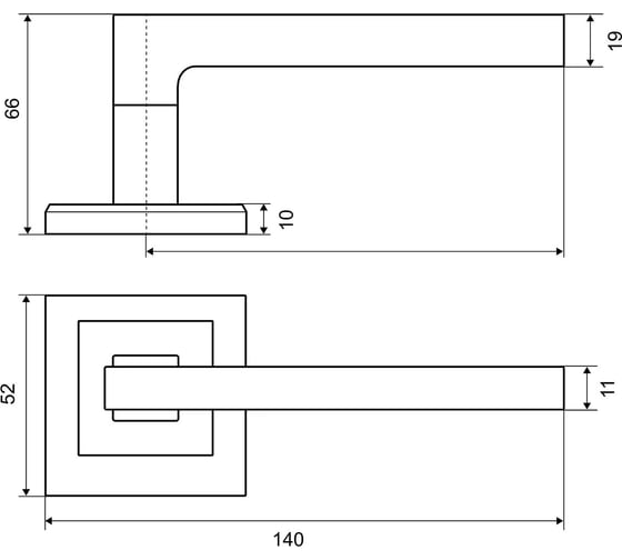 Дверная ручка Palladium A Carrino SN УТ-00000825
