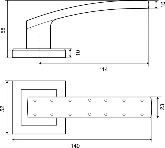 Дверная ручка Palladium A Costo AB СТ-00000573