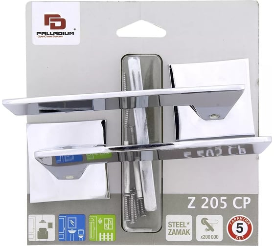 Дверная ручка Palladium Z 205 CP СТ-00001379