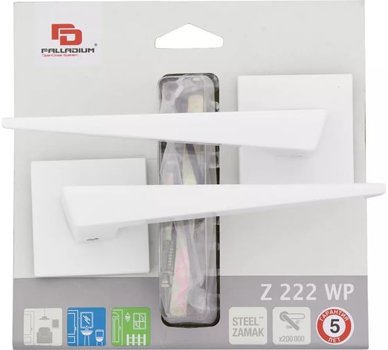 Дверная ручка Palladium Z 222 WP СТ-00001468