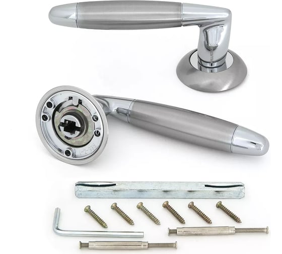 Дверная ручка Palladium Agata SN/CP 00009369