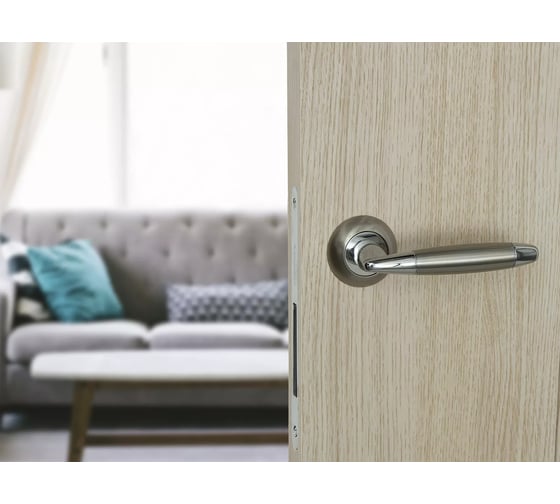 Дверная ручка Palladium Agata SN/CP 00009369