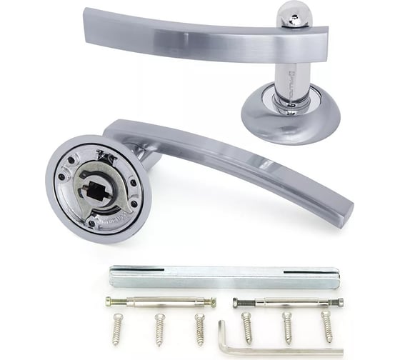 Дверная ручка Palladium Asolo SC/CP 00009386