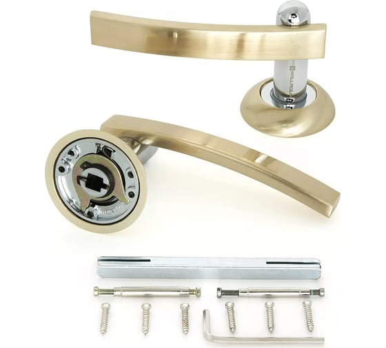 Дверная ручка Palladium Asolo SG/CP 00009388