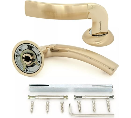 Дверная ручка Palladium Bruno SG/GP 00009416