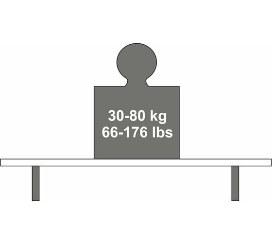 Алюминиевый кронштейн Dolle PURIST 300x200 мм, белый 90177