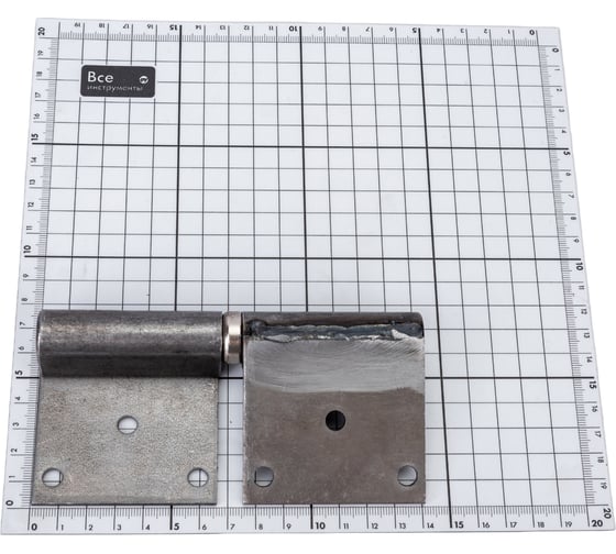 Гаражная петля на площадке Левша 140x20x47 под крепеж, правая У1-9200.Wп