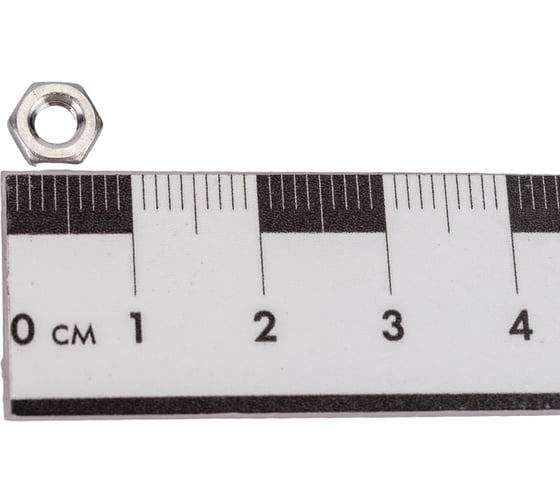 Шестигранная низкая гайка DINFIX DIN 439, нерж. A2, M4, 100 шт. 00-00002796