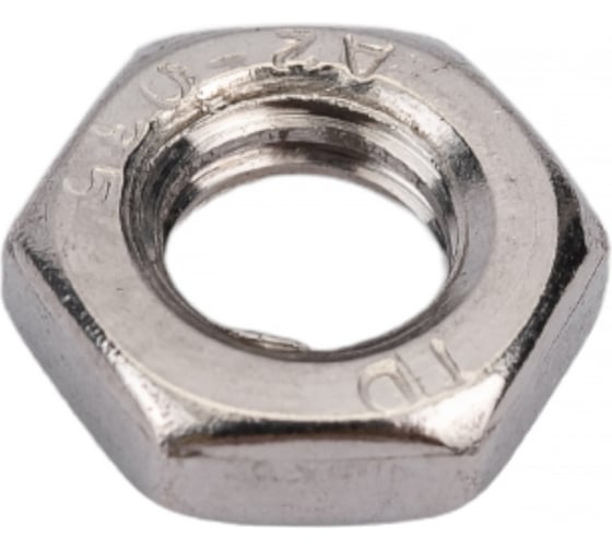 Шестигранная низкая гайка DINFIX DIN 439, нерж. A2, M6, 50 шт. 00-00002798 1