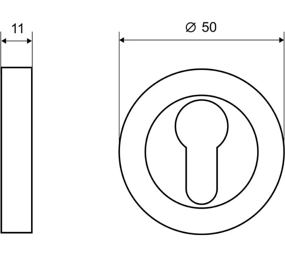 Накладка на цилиндр Palladium Z 100 ET SN СТ-00001383