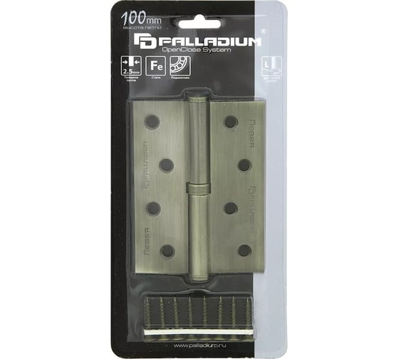 Дверная петля Palladium N 613-S-4" AB правая 00010988