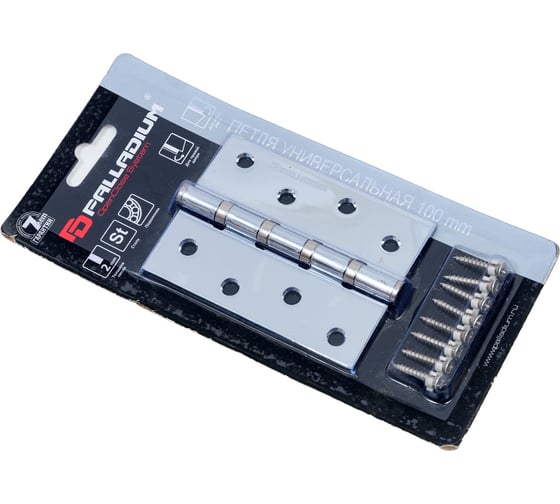 Универсальная дверная петля Palladium N 4BB-100 (2mm) CP 00011214