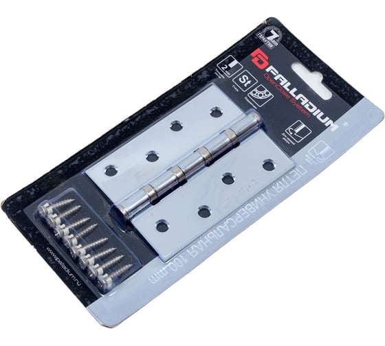Универсальная дверная петля Palladium N 4BB-100 (2mm) CP 00011214