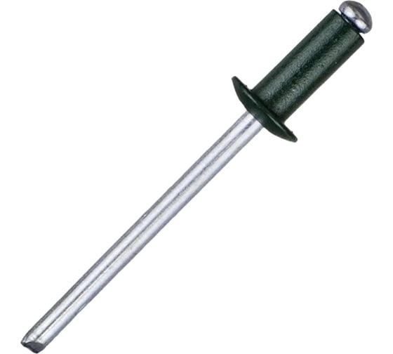 Заклепки Спец 4x10 RAL6005 тёмно-зеленый, 50 шт. блистер СПЕЦ-3518