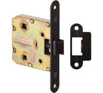 Дверная сантехническая защелка Amig черная 20-50 NE