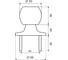 Ручка защелка Palladium 609 CP PS 00011971 5