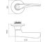 Ручка защелка Palladium 3901 CP BK 00011651 5