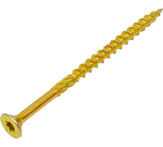 Шуруп конструкционный ЕВРОПАРТНЕР для дерева с фрезой, потай, ж/п Torx 25 5,0x80 + бита (60 шт.) B3 0042