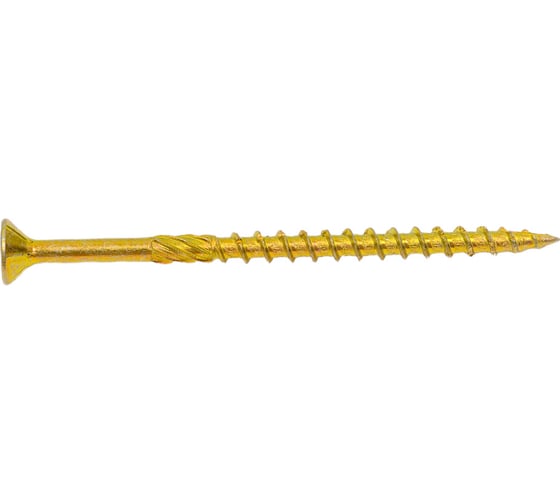 Шуруп конструкционный ЕВРОПАРТНЕР для дерева с фрезой, потай, ж/п Torx 25 5,0x80 + бита (60 шт.) B3 0042