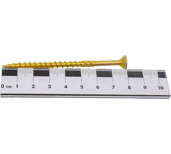 Шуруп конструкционный ЕВРОПАРТНЕР для дерева с фрезой, потай, ж/п Torx 25 5,0x80 + бита (60 шт.) B3 0042