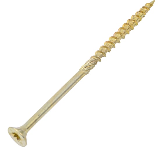 Шуруп конструкционный ЕВРОПАРТНЕР для дерева с фрезой, потай, ж/п Torx 25 5,0x100 + бита (50 шт.) B3 0044