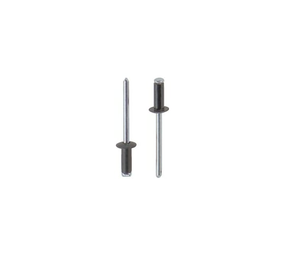 Тяговая заклепка ЦКИ Ал-Mg3.5/Ст, плоская, 4.0x10, черный RAL 9005, BRALO 100 шт. 50108