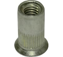 Заклепка-гайка ЦКИ М6, потайная, рифленая, сталь Ц, BRALO 25 шт. 11824