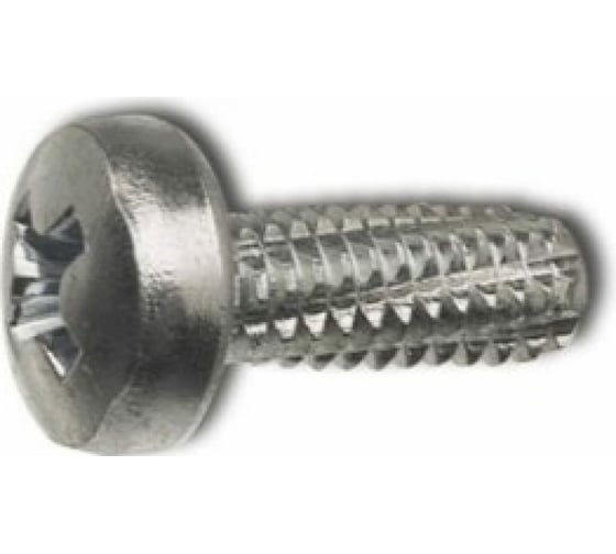 Резьбонарезающий винт ЦКИ DIN 7516A, М5x10, Ц, Ph2, 200 шт. 25258