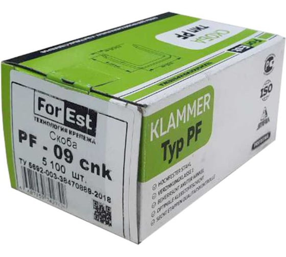 Скоба ForEst PF-09 CNK 5100 шт. МБ000000280