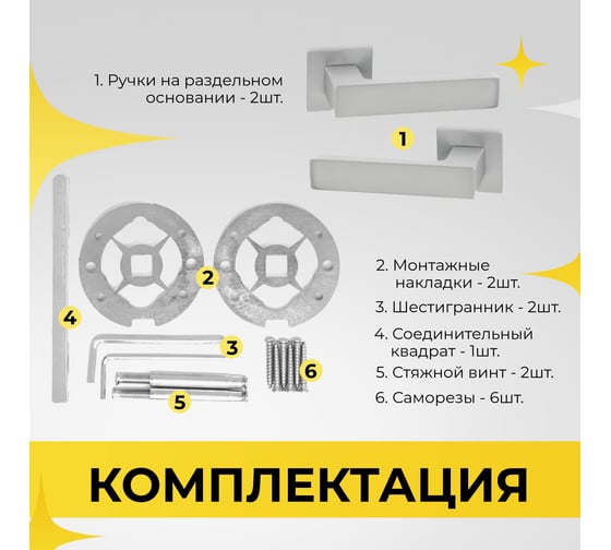 Ручка на раздельном тонком цинковом основании ABRISS R21.150 MCP (матовый хром) 30058