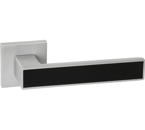 Ручка на раздельном тонком цинковом основании ABRISS R21.120 MCP/BL (матовый хром/черная вставка) 30053