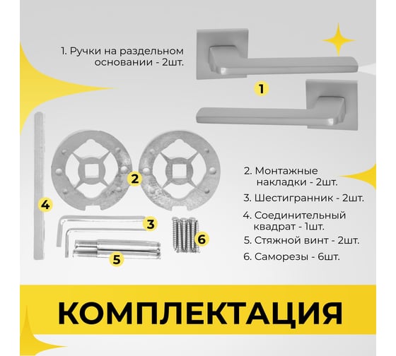 Ручка на раздельном тонком цинковом основании ABRISS R21.180 MCP (матовый хром) 30064
