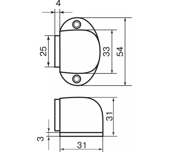 Ограничитель двери Palladium 02 AВ античная бронза 00003457