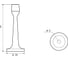Ограничитель двери Palladium 06 H-01 SB матовая латунь 00011258 3