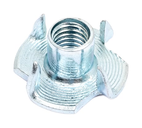 Крыльчатая мебельная забивная гайка DINFIX DIN 1624, оцинкованная, М6, 50 шт. 00-00002843