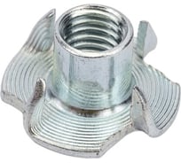 Крыльчатая мебельная забивная гайка DINFIX DIN 1624, оцинкованная, М8, 4 шт. 00-00002844