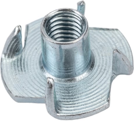 Крыльчатая мебельная забивная гайка DINFIX DIN 1624, оцинкованная, М5, 50 шт. 00-00002841