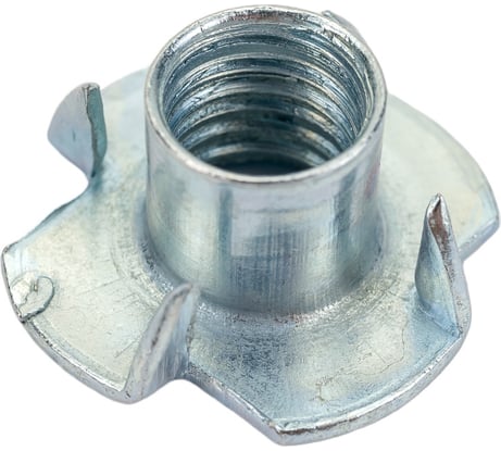 Крыльчатая мебельная забивная гайка DINFIX DIN 1624, оцинкованная, М10, 50 шт. 00-00002848