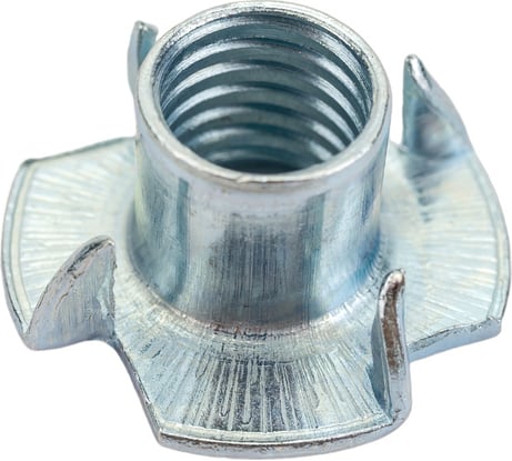 Крыльчатая мебельная забивная гайка DINFIX DIN 1624, оцинкованная, М10, 4 шт. 00-00002846