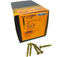 Саморезы Eurotec Wing Tek Srew 1000, 4.8x38, TX25, потайной, флюгель, 250 шт. 904335