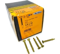 Саморезы Eurotec Wing Tek Srew 1000, 4.8x45, TX25, потайной, флюгель, 250 шт. 904336