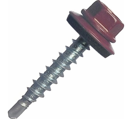 Кровельный саморез STARFIX 4,8x19 мм, цинк, шайба с прокладкой, PT3, RAL 3005 7000 шт. SM-39685-7000