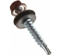 Кровельный саморез STARFIX 5,5x19 мм, цинк, шайба с прокладкой, PT3, RAL 3009 5000 шт. SM-18707-5000