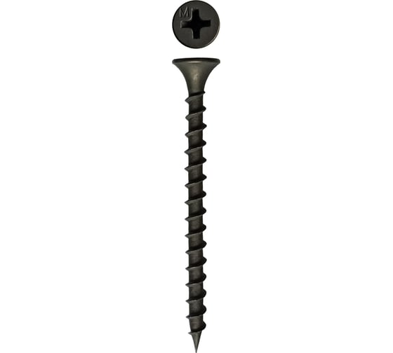 Саморез черный ГКД по дереву Daxmer 3,5x55 500 шт., короб 00000311436 1